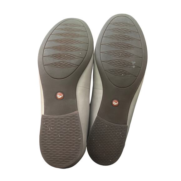 Clarks NWOB Un Blush Ease Stone Combi Leather Upper Loafer Flats Sz 7.5w Classic - Picture 7 of 8